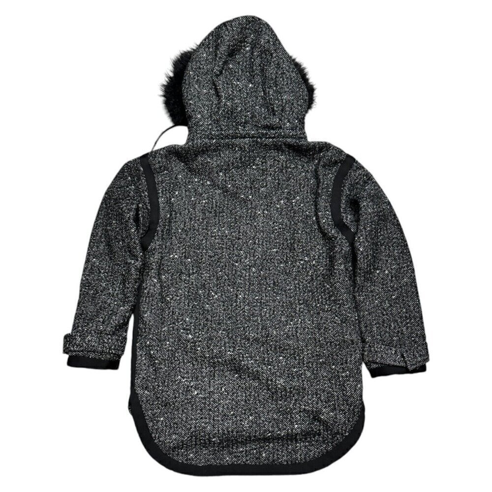 Superdry Black and Gray Pea Coat - Picture 4 of 9